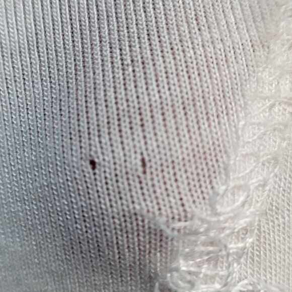 NEW POL Small White Hoodie Rope Drawstring Lace Trim Kangaroo Pocket Casual Cozy - Picture 12 of 12